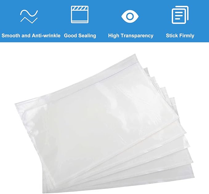 Clear Self-Adhesive Packing List Envelopes, Label Envelopes Pouches/Shipping - Image 4