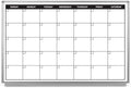 Month Calendar Dry-Erase Scheduling Whiteboard 48" x 36" by CreativeSafetySupply