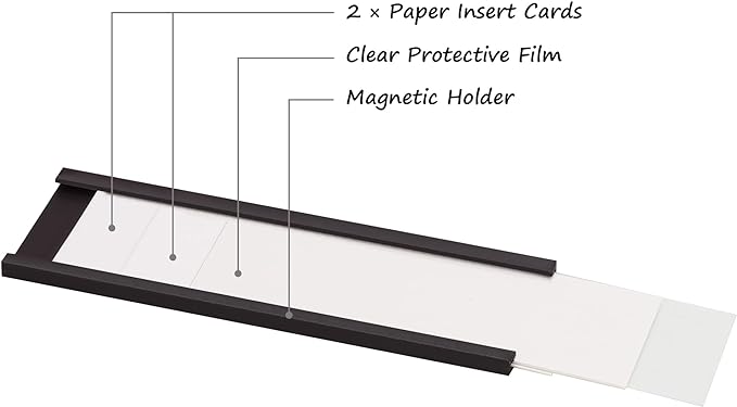 Realth C Channel Magnetic Strip 50 Pack, Magnet Labels - Image 3