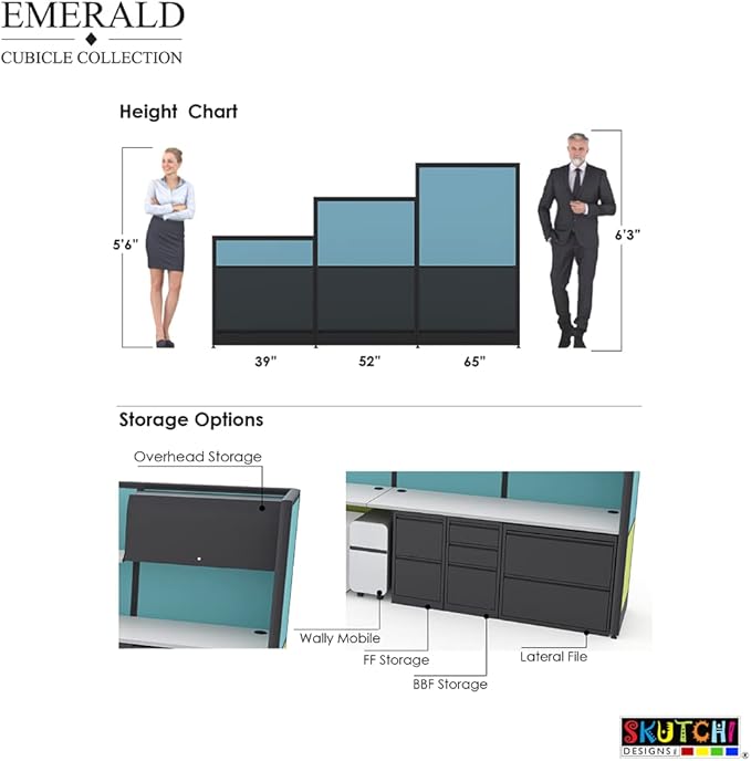 Workstation Wall Partition | Cubicle Workstation | Privacy Office Divider - Image 5
