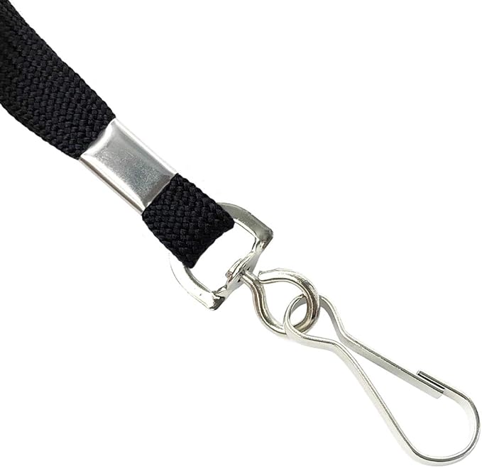 Lanyards Safety Black Lanyards Neck Flat Premium Breakaway Badge Lanyard - Image 4