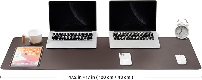 Large Desk Mat - 47.2"x 17" Non-Slip PU Desk Pad - Image 2