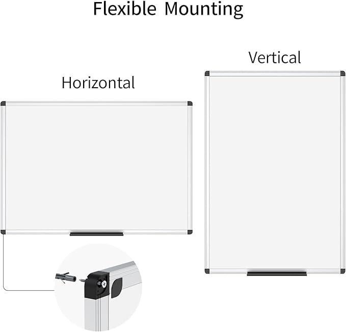 VIZ-PRO Magnetic Dry Erase Board, 24 X 18 Inches, 3 Pack - Image 3