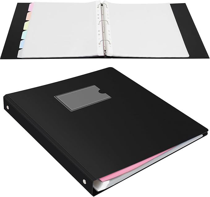 Uquelic 80-Pocket Binder with Plastic Sleeves, High-Capacity Document Organizer - Image 7