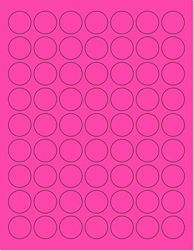 NextDayLabels - Pack of 100 Sheets, 8-1/2 x 11 Fluorescent Labels by NextDayLabels