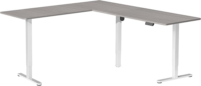VIVO Electric Corner 84 x 63 inch L-Shaped Standing Desk, Memory Height - Image 9