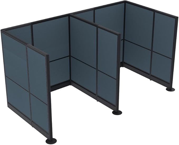 2 Person Workstation Wall Partition | Powered Cubicle Workstations | Privacy by SKUTCHIDesignsInc