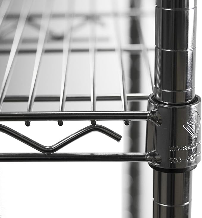 Shelving Inc. 8" d x 48" w Chrome Wire Shelving - Image 4