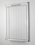 Production Schedule Portrait Whiteboard 48" x 36" by CreativeSafetySupply
