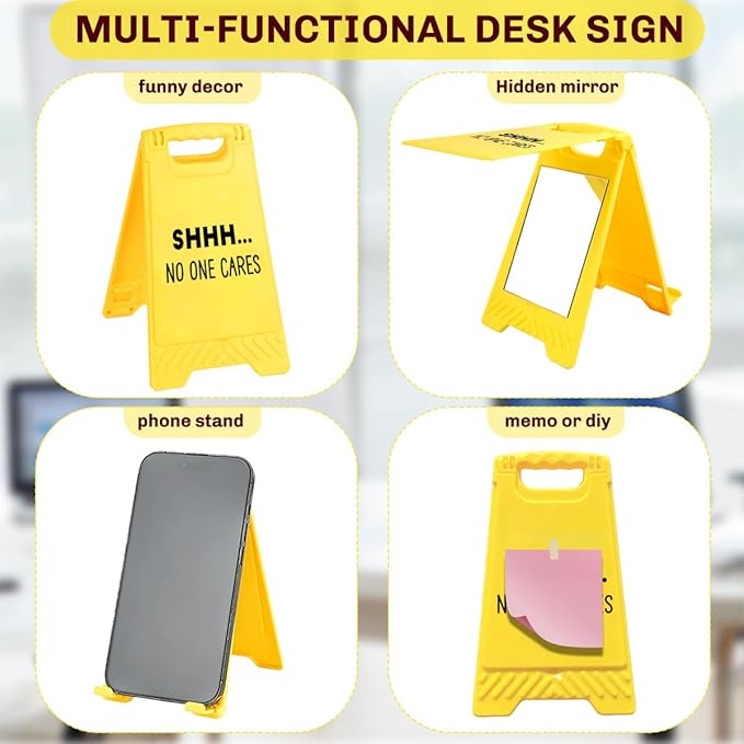 Funny Office Desk Accessories, Office Cubicle Decor, Desk Decor, Phone Holder - Image 3