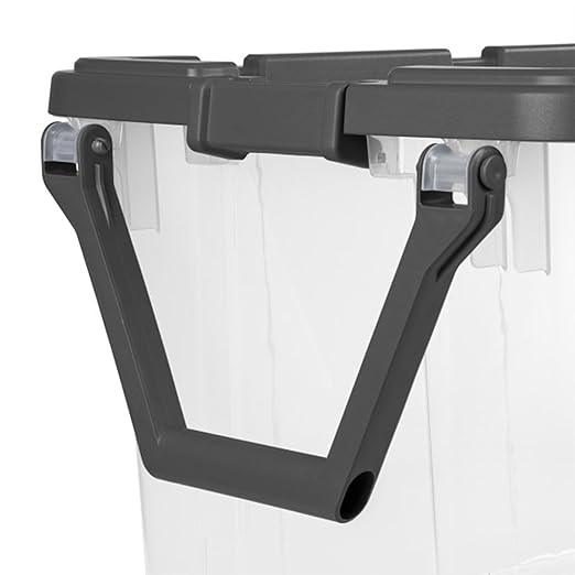 Sterilite 4-Pack Modular Stacker Box, Durable Clear Plastic Storage Bins - Image 7