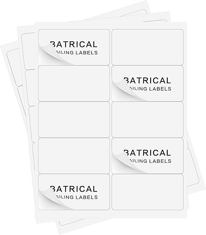 2"×4" Shipping Labels 1000 Labels Sticker Paper by Batrical