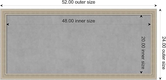 Amanti Art Silver Framed Magnetic Board 24x52 Oversize Vision Board - Image 4
