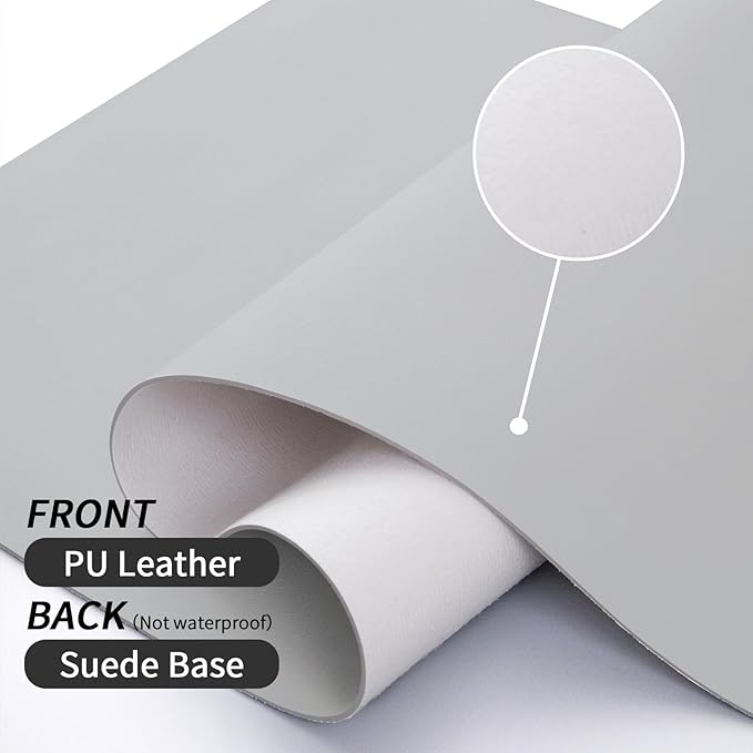 Bloss Leather Desk Pad and Keyboard Wrist Rest, Large Mouse Pad + Keyboard - Image 4