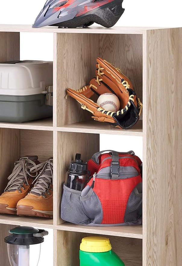 Whitmor 6 Cube Bookcase Storage Organizer, 3 Tier Stackable MDF Bookshelf - Image 5
