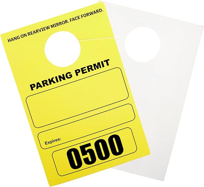 Juvale Rectangular Parking Permit Hang Tags - Image 6