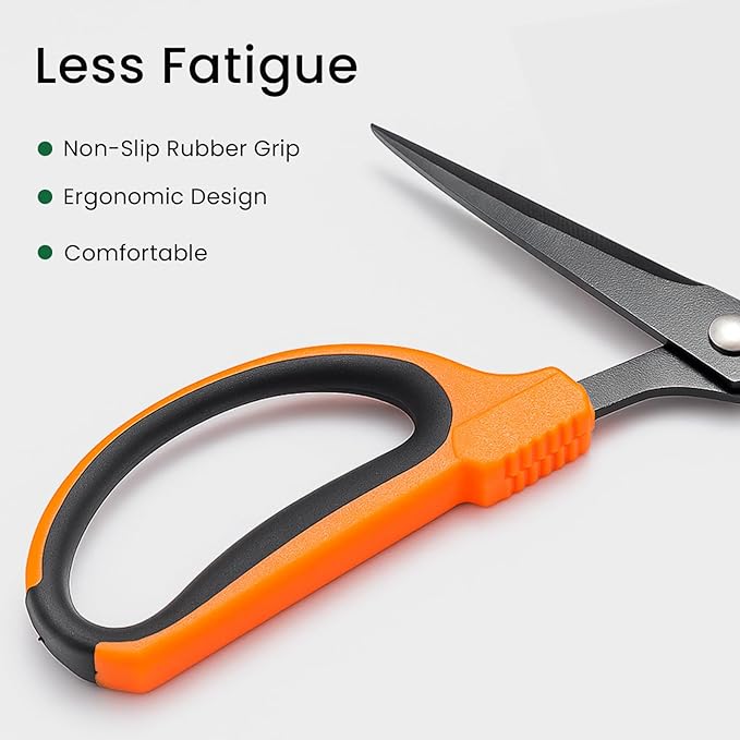 GROWNEER 3 Packs Trimming Scissors Teflon Coated Non Stick Blades Pruning - Image 4