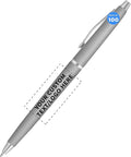 DISCOUNT PROMOS Custom Langham Ballpoint Pens Set of 100, Personalized Bulk Pack by DISCOUNTPROMOS
