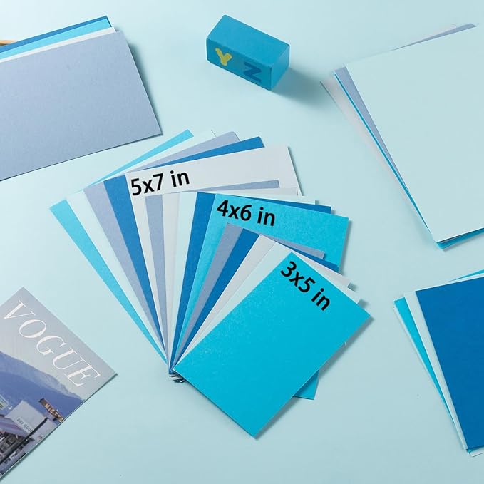 50 Sheets Colored Cardstock Paper 5 Colors, 250 GSM Heavy Card Stock - Image 6