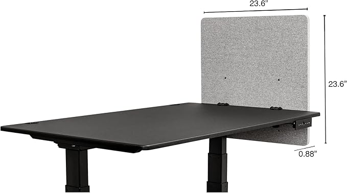 Stand Up Desk Store ReFocus Clamp-on Acoustic Desk Divider Privacy Panel That - Image 8