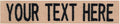 Custom Uniform Name Tapes Solid Colors. Coyote Tan Webbing, 3.5 Inch Hook by NORTHERNSAFARI