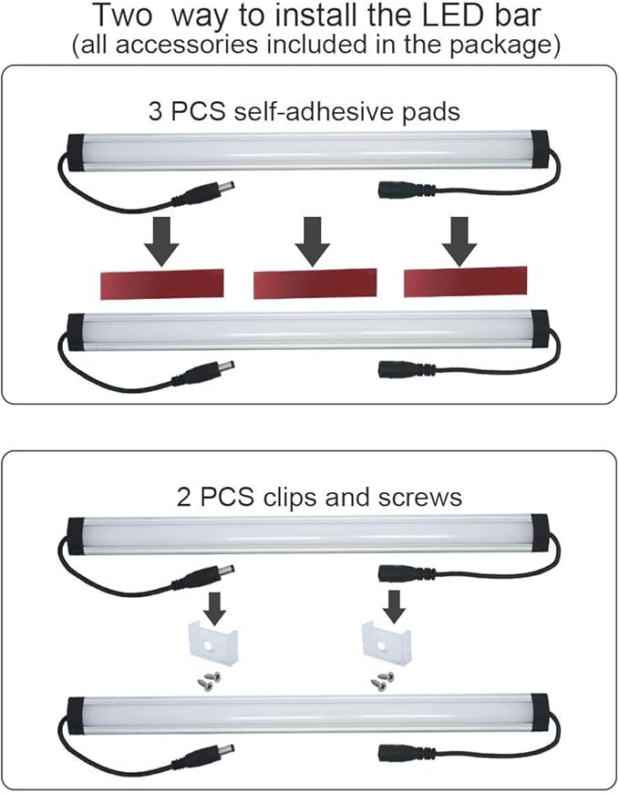 Litever Kitchen Under Cabinet LED Lighting Kit Plug-in, Super Bright, Daylight - Image 5