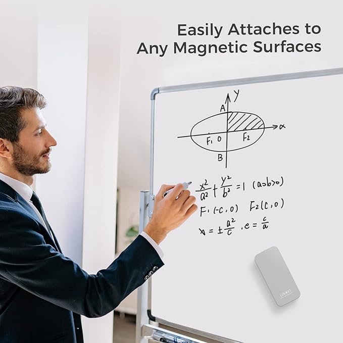 loukin Magnetic Dry Erase Eraser, Glass Board Remover, 3.4 fl oz Whiteboard - Image 6