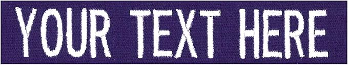 Custom Uniform Name Tapes Solid Colors. Purple Fabric, 4 Inch Sew on by NORTHERNSAFARI