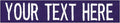 Custom Uniform Name Tapes Solid Colors. Purple Fabric, 3.5 Inch Hook Fastener by NORTHERNSAFARI