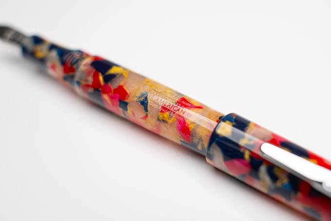 Conklin All American Fountain Pen in Old Glory – Broad Nib, Patriotic Red - Image 8