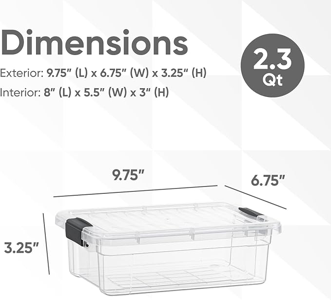 Superio Clear Storage Bins - Image 2