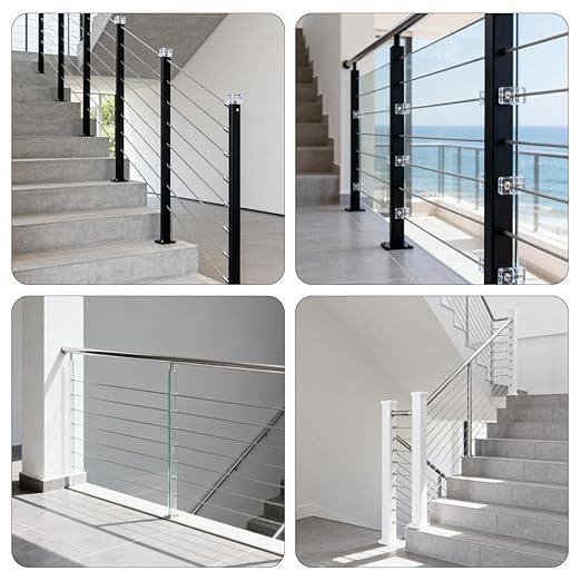 120 Pack Cable Railing Protector Sleeves, T316 Stainless Steel Protective - Image 6