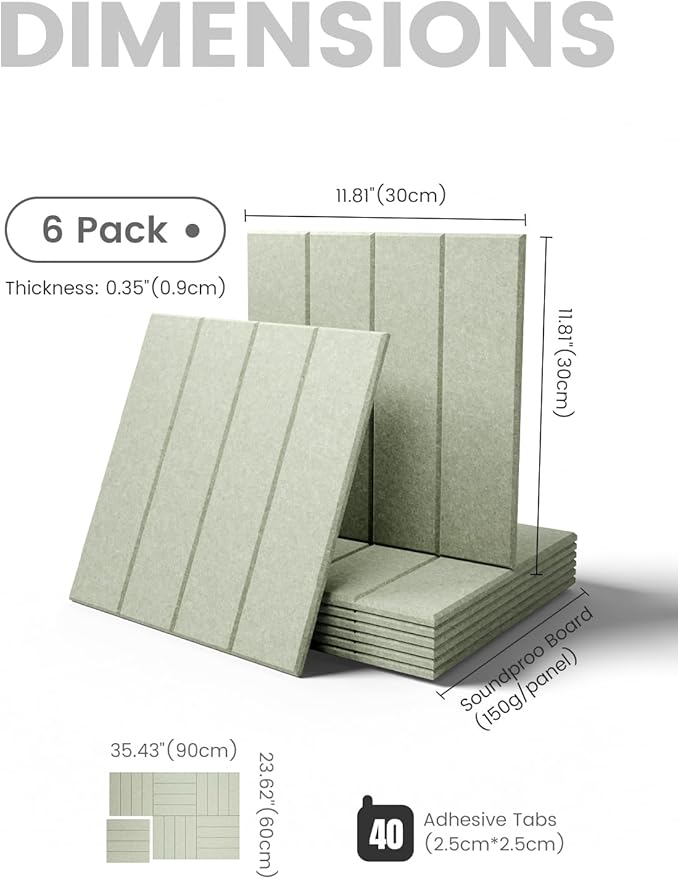 Fluxynara Felt Bulletin Board Tiles Large 36" x 24" Cork Board Alternative-6 - Image 2