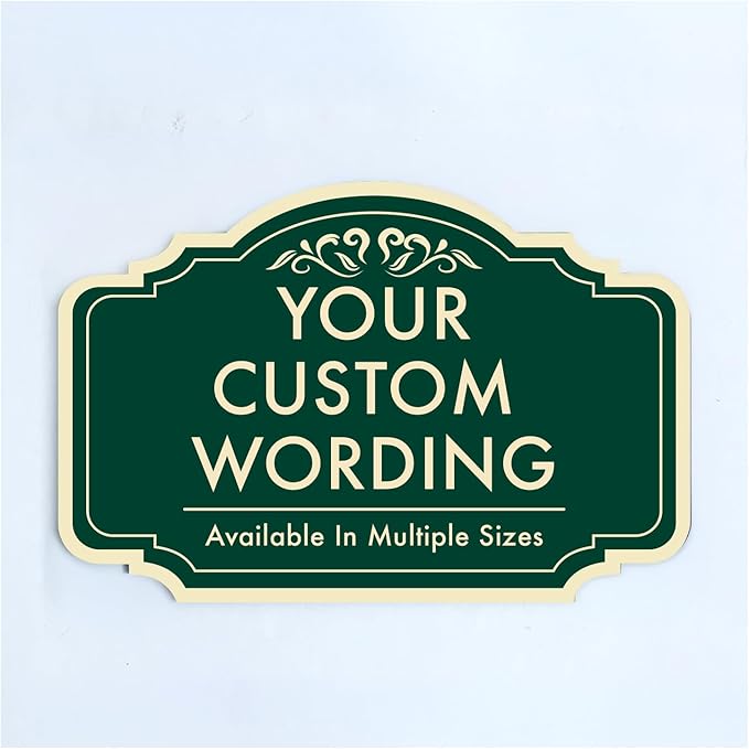 Custom Decorative Outdoor Metal Signs, Personalized Aluminum Signs, Customized by SpeedyOrders