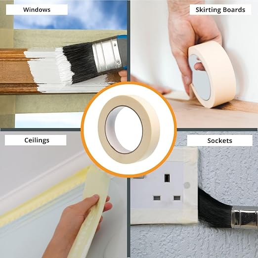 GTSE Masking Tape, 2 Rolls, 1 inch x 55 Yards - Image 3