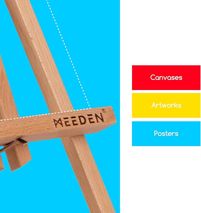 MEEDEN 12 Inch Small Tabletop Easel: 12 Pack Beech Wood Easel - Image 5