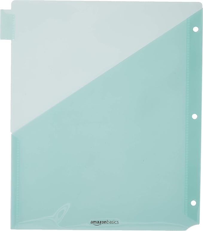 Amazon Basics Tab Dividers for 3 Ring Binder, Two Pocket, Letter Size - Image 4