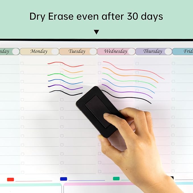 Magnetic Dry Erase Weekly Planner Whiteboard Monthly Calendar - Image 7