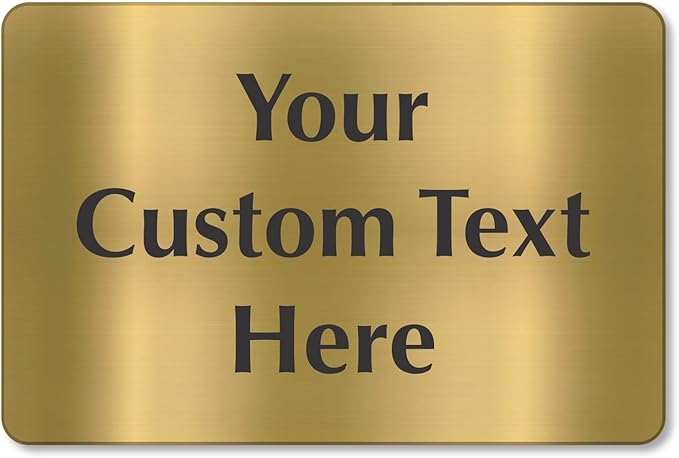 SmartSign Custom Brass Sign - Image 6