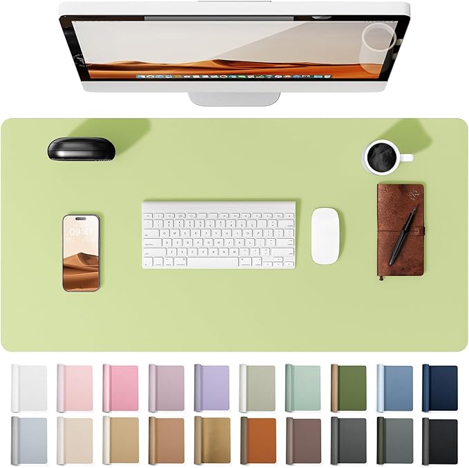 YSAGi Leather Desk Pad Protector, Office Desk Mat, Large Mouse Pad, Non-Slip PU by YSAGi