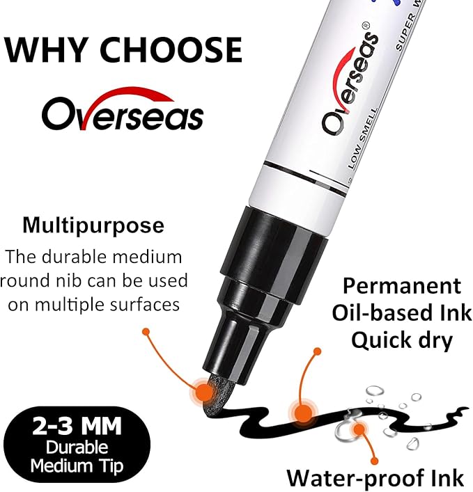 Overseas Yellow Paint Marker Pens - Image 2