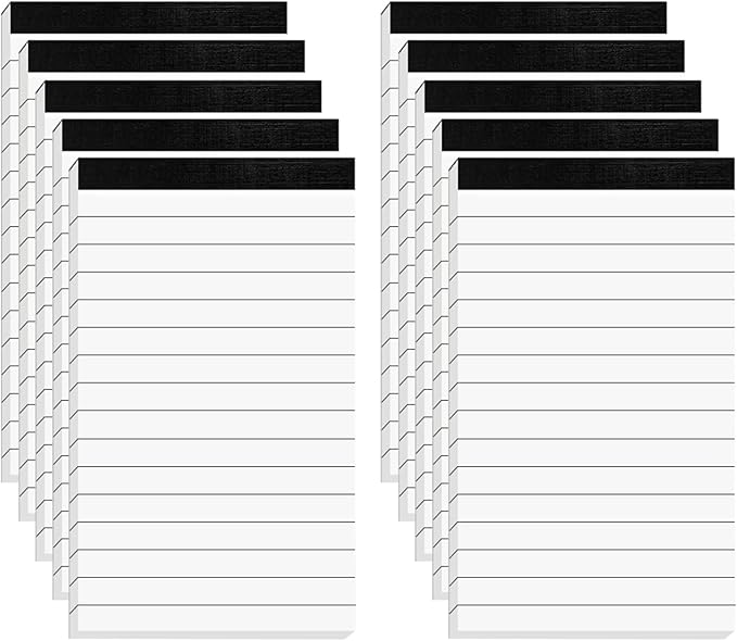 10 Pcs Note Pads Refills 3 x 5 inches Memo Small Notebook Writing Pads by Nichela