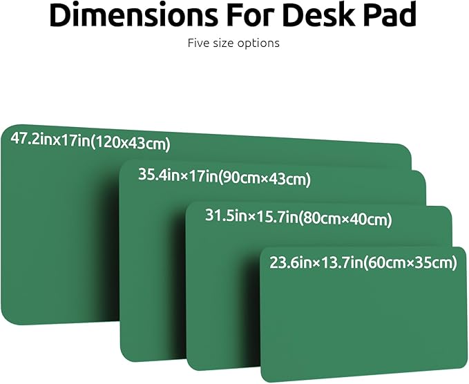 YSAGi Leather Desk Pad Protector, Office Desk Mat, Large Mouse Pad, Non-Slip PU - Image 4