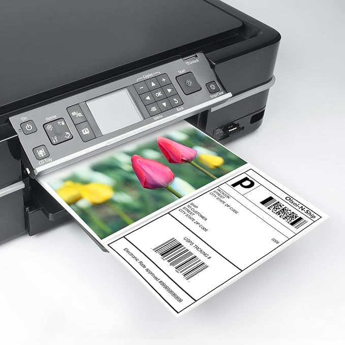 8-1/2"×5-1/2" Shipping Labels 100 Labels Sticker Paper - Image 3