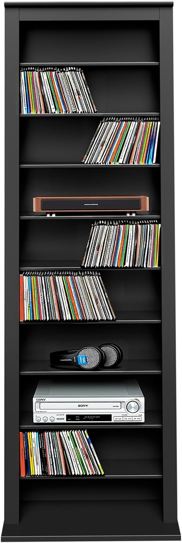 Prepac Narrow Cabinet Media Storage, Slim Barrister Tower by PREPACRTASTORAGEFURNITURE