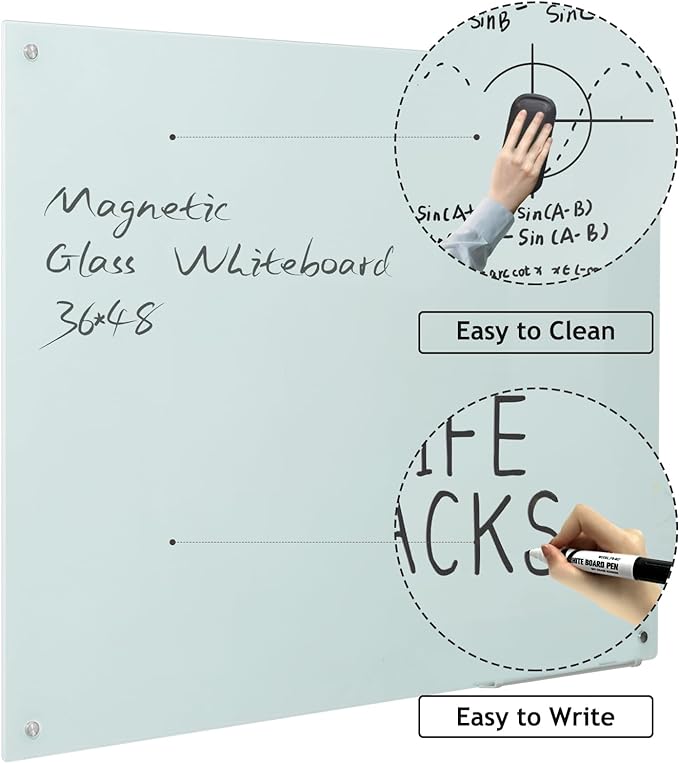 Magnetic Glass Dry Erase Board - Image 3