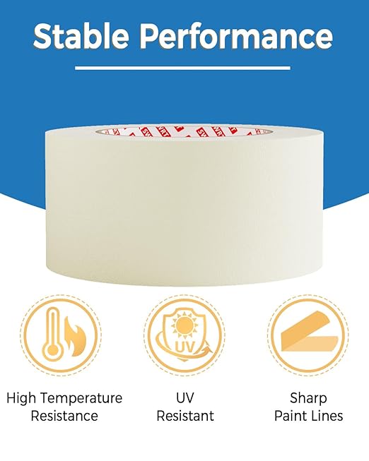 SWRT Masking Tape, 2 Inch Wide × 55 Yards – Strong Adhesive, Easy Tear - Image 4