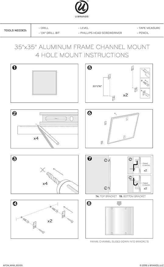 U Brands PINIT Magnetic Dry Erase White Board - Image 6