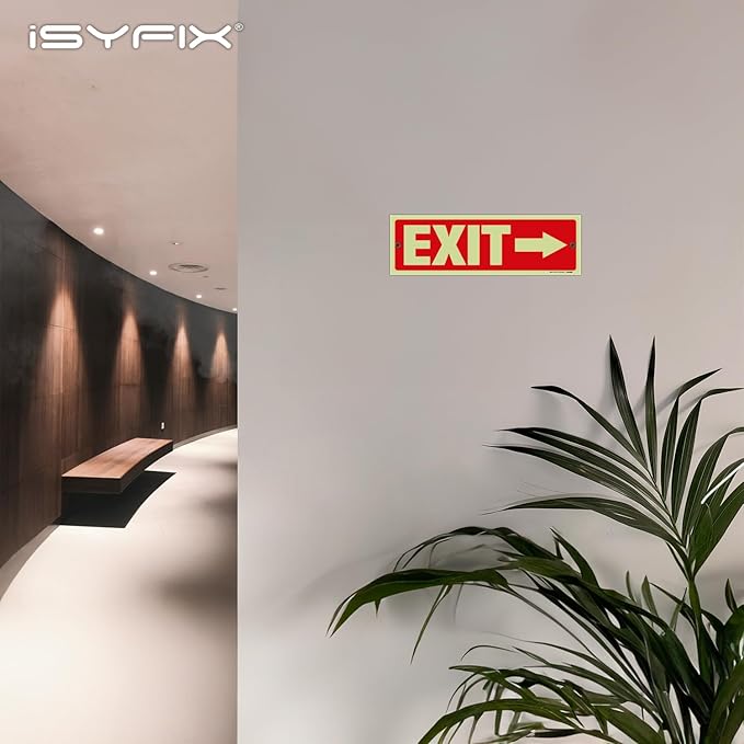 iSYFIX Exit Signs with Directional Right Arrow - Image 3