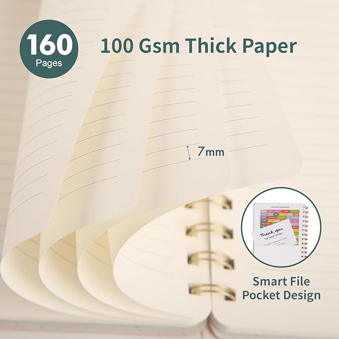 Spiral Notebook-5.75" x 8.125" College Ruled Journal - Image 3